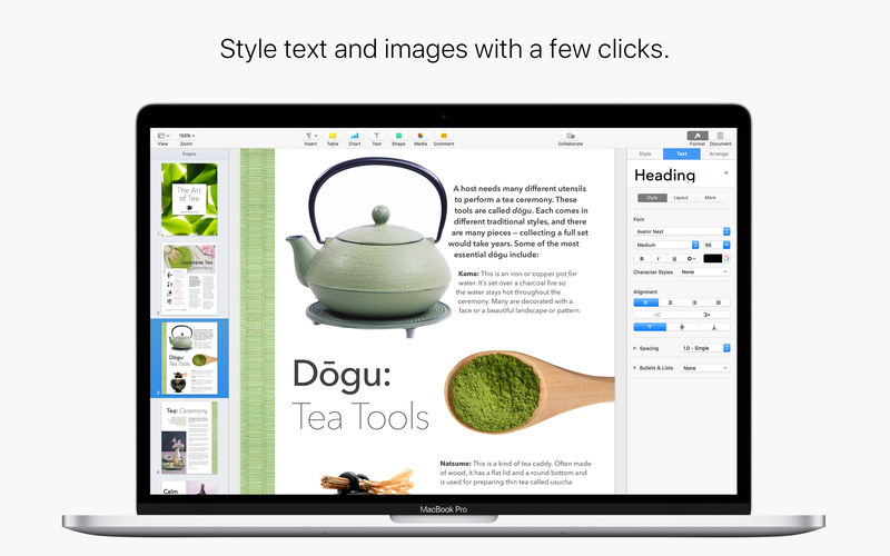 Pages app for mac free download